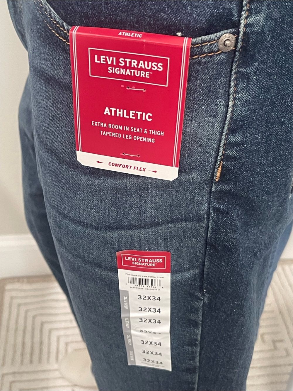 Levi's Athletic men’s  Jeans — Dark Blue Denim